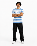Diesel Core Men's Distressed Striped Graphic T-Shirt OLD MONEY STYLE